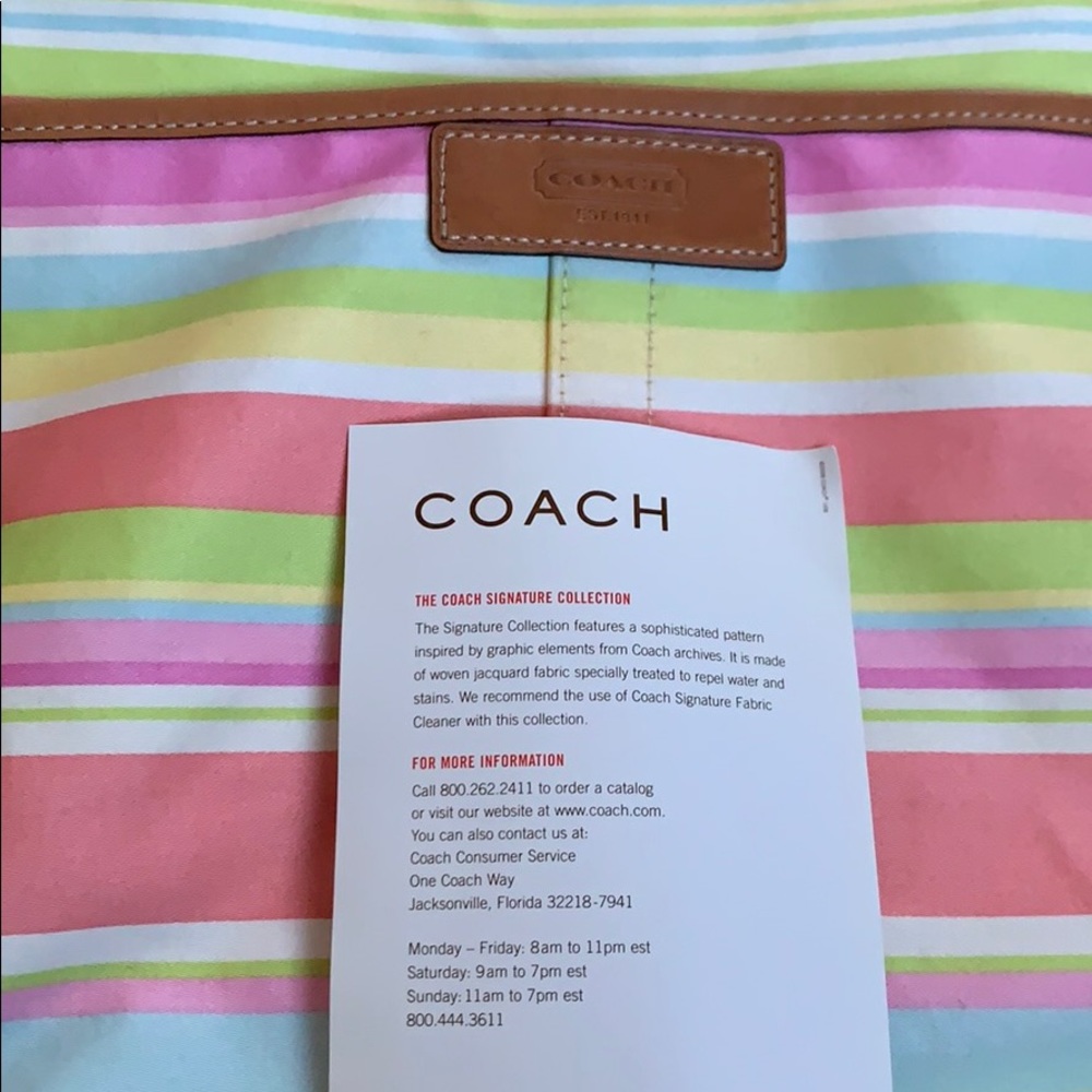 Colorful Coach purse - Picture 10 of 13